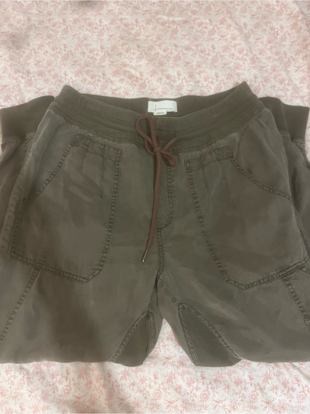 Anthropologie Olive Green Casual Waist Shorts